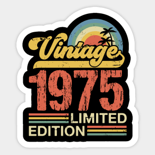 Retro vintage 1975 limited edition Sticker